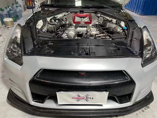 2007- Nissan 150mm Body Kit GTR R35 Bouclier moteur en fibre de carbone Batterie Garde antigel