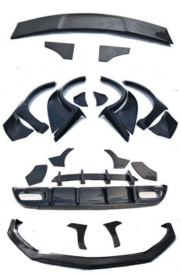 Pour Mercedes AMG A45 Kit de carrosserie en fibres de carbone A45 Upgraded Top Style Front Shovel Diffuser Spoiler Wide-body Kit