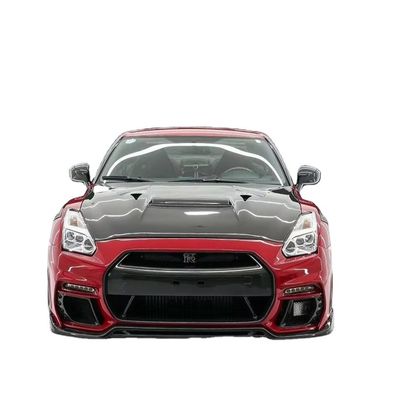 GTR R35 Nissan Body Kit Fibre de carbone KP style pare-chocs Spoiler avant large