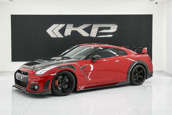 GTR R35 Nissan Body Kit Fibre de carbone KP style pare-chocs Spoiler avant large
