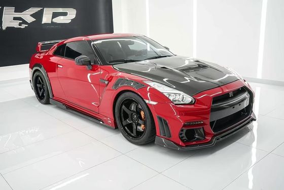 GTR R35 Nissan Body Kit Fibre de carbone KP style pare-chocs Spoiler avant large