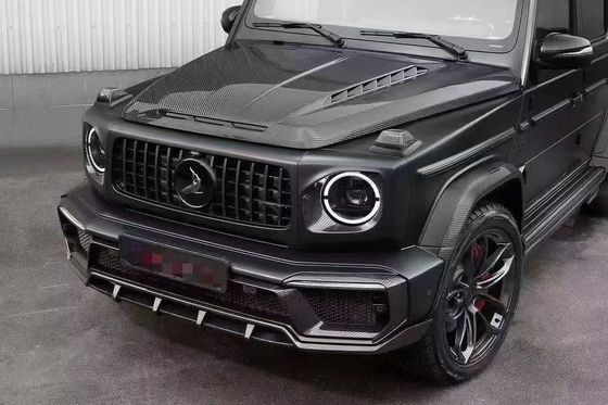 Pour la classe Benz G W464 W463 G500 G550 G63 G350 Couverture de machine en fibre de carbone W464 W463 Couverture de style Topcar