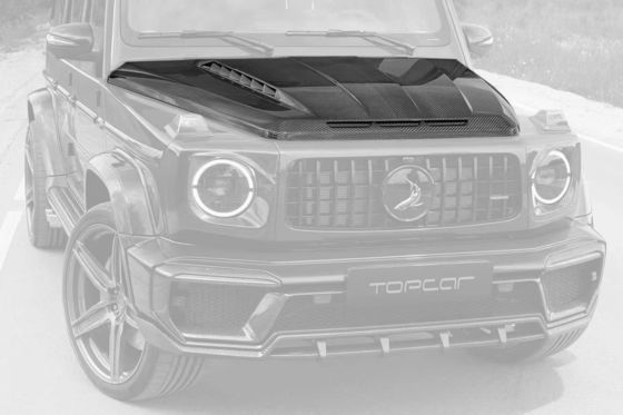 Pour la classe Benz G W464 W463 G500 G550 G63 G350 Couverture de machine en fibre de carbone W464 W463 Couverture de style Topcar