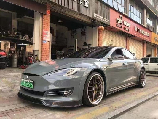 Vente du kit de carrosserie en fibres de carbone du modèle S pour le modèle S large bodyki Carrosserie en fibres de carbone avant pelle arrière diffuseur spoiler