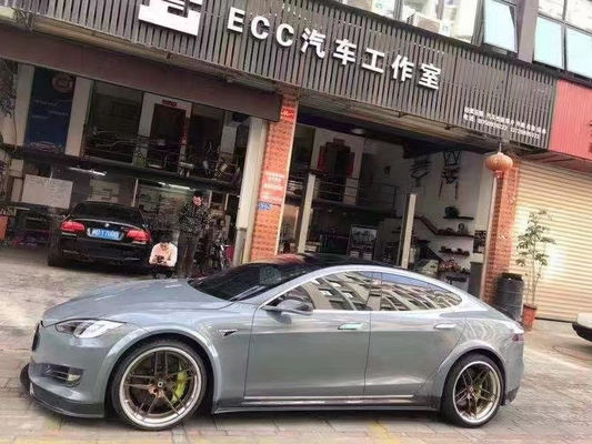 Vente du kit de carrosserie en fibres de carbone du modèle S pour le modèle S large bodyki Carrosserie en fibres de carbone avant pelle arrière diffuseur spoiler