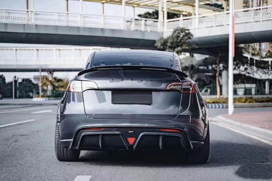 Nouveau produit MODEL Y Kit de carrosserie en fibre de carbone Modèle Y Paille avant Couverture de spoiler diffuseur arrière