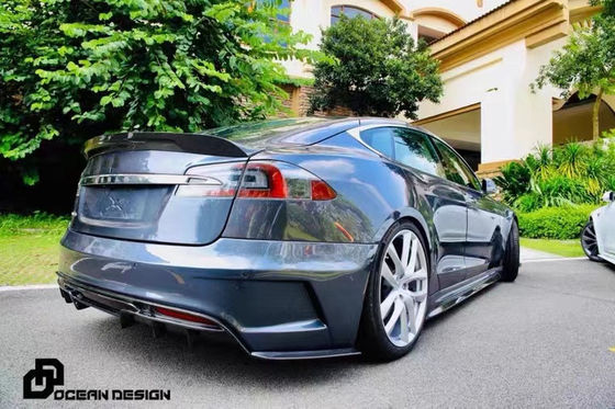 Pour tesla Modèle S Body Kit Modèle S Modèle S Modélisé PD-style avant et arrière pare-chocs Spoiler Body Kits
