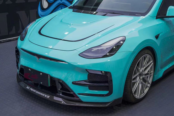 Pièces automobiles pour Tesla MODEL Y Body Kit MODEL Y Modèle Y Modèle SD amélioré Spoiler de pare-chocs avant et arrière Carrosserie en fibre de carbone