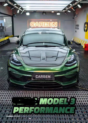 FPR 2019 Spoiler For Tesla Model 3 Body Kit 2022 ACP Style Avant et pare-chocs arrière