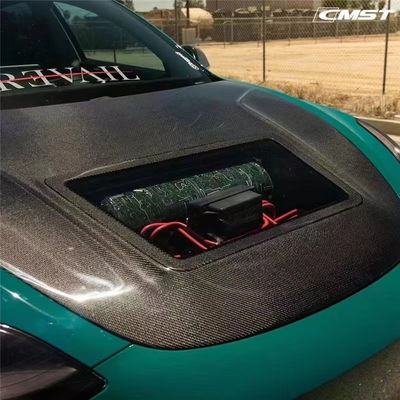 146cm Modèle 3 Tesla Body Kit Plastique Capot en fibre de carbone transparente