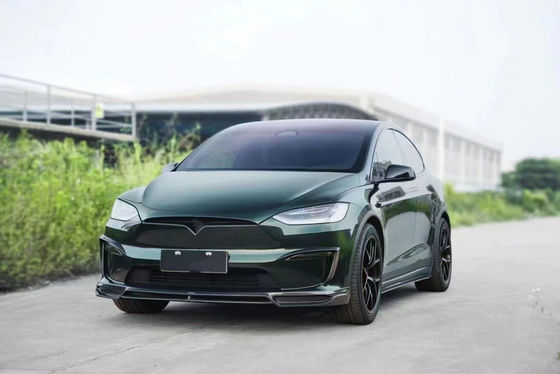 CMST Tesla Modèle X Body Kit Vert foncé Tesla Widebody Kit 2023 Diffuseur de lèvres avant