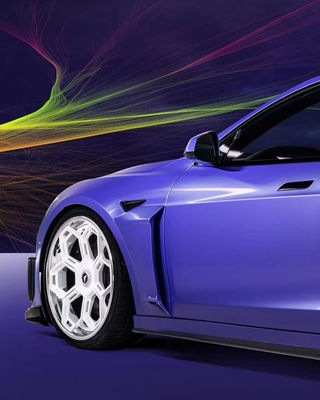 Vors Style Tesla Body Kit 2013 - 2016 Tesla modèle S Spoiler Hood Jupe de côté