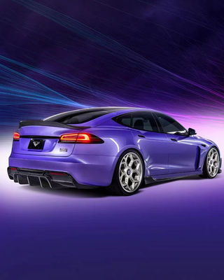 Vors Style Tesla Body Kit 2013 - 2016 Tesla modèle S Spoiler Hood Jupe de côté