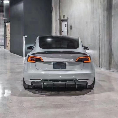 2017 - 2019 MODEL 3 Kit de carrosserie Tesla Paille avant diffuseur arrière Spoiler 180mm