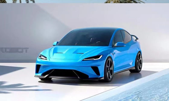 2024 réparation Tesla Body Kit Fibre de carbone modèle 3 Spoiler Robot Style avant et pare-chocs arrière