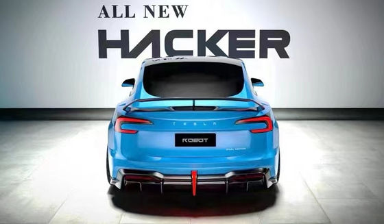 2024 réparation Tesla Body Kit Fibre de carbone modèle 3 Spoiler Robot Style avant et pare-chocs arrière