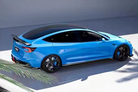 2024 réparation Tesla Body Kit Fibre de carbone modèle 3 Spoiler Robot Style avant et pare-chocs arrière