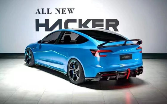 2024 réparation Tesla Body Kit Fibre de carbone modèle 3 Spoiler Robot Style avant et pare-chocs arrière