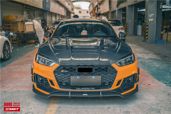 Pièces détachées pour Audi A5 S5 RS5 Capot en fibre de carbone A5 S5 RS5 Capot de moteur de type transparent amélioré
