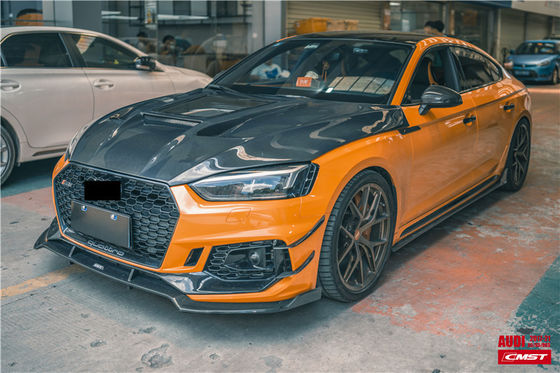 Pièces détachées pour Audi A5 S5 RS5 Capot en fibre de carbone A5 S5 RS5 Capot de moteur de type transparent amélioré