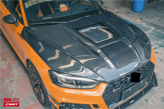 Pièces détachées pour Audi A5 S5 RS5 Capot en fibre de carbone A5 S5 RS5 Capot de moteur de type transparent amélioré