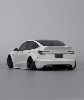 2020- Tesla Body Kit Résine Fibre LB Style Tesla Modèle 3 Spoiler Diffuseur de lèvres avant