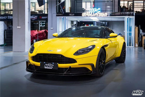 Pour Aston Martin DB11 Body Kit en fibres de carbone DB11 Modélisé PK Style Fibre de carbone à l'avant du diffuseur de lèvres Spoiler Hood