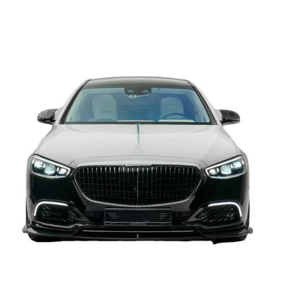 Pour la Mercedes Classe S W223 Maybach Kit de carrosserie en fibres de carbone W223 Maybach Modifié MSY Style Spoiler diffuseur de pelle avant