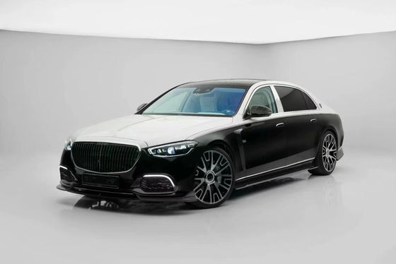 Pour la Mercedes Classe S W223 Maybach Kit de carrosserie en fibres de carbone W223 Maybach Modifié MSY Style Spoiler diffuseur de pelle avant