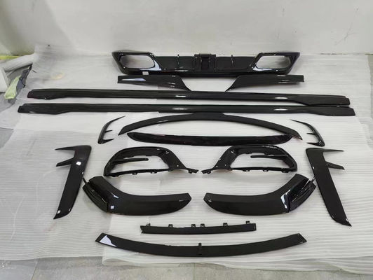 Pour la Mercedes Classe S W223 Maybach Kit de carrosserie en fibres de carbone W223 Maybach Modifié MSY Style Spoiler diffuseur de pelle avant