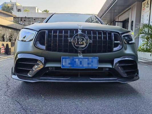 Pour Mercedes-Benz GLC63 Kit de carrosserie en fibres de carbone GLC63 Kit de carrosserie en fibres de carbone à lèvres antérieures