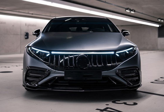 Pour Mercedes EQS Kit de carrosserie en fibres de carbone EQS Upgrade BS Style Kit de carrosserie en fibres de carbone à lèvres avant diffuseur de spoiler