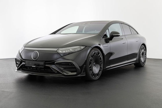 Pour Mercedes EQS Kit de carrosserie en fibres de carbone EQS Upgrade BS Style Kit de carrosserie en fibres de carbone à lèvres avant diffuseur de spoiler