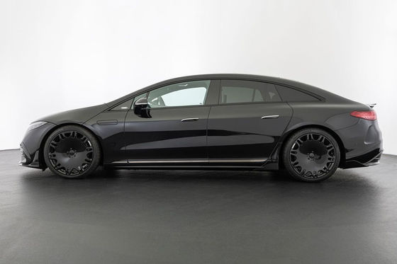 Pour Mercedes EQS Kit de carrosserie en fibres de carbone EQS Upgrade BS Style Kit de carrosserie en fibres de carbone à lèvres avant diffuseur de spoiler