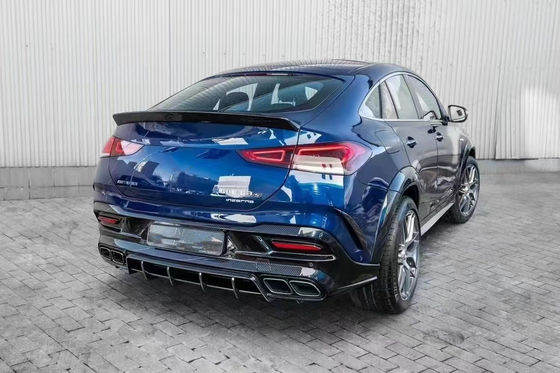 Pour Mercedes-Benz GLE COUPE Kit de carrosserie en fibres de carbone GLE COUPE améliore le haut style Kit de diffuseur de lèvre avant en fibres de carbone