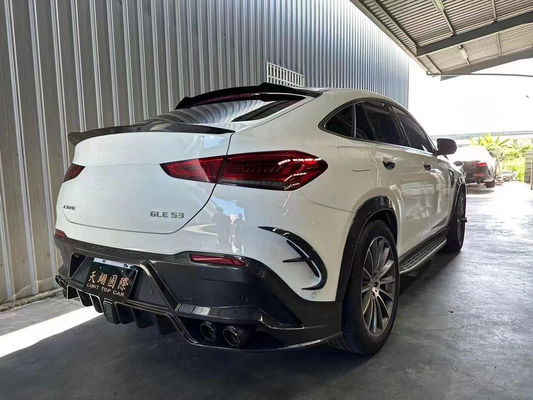 Pour Mercedes-Benz GLE Coupé Body Kit en fibres de carbone GLE Coupé MSY Style Fibre de carbone avant diffuseur de lèvres Spoiler Kit