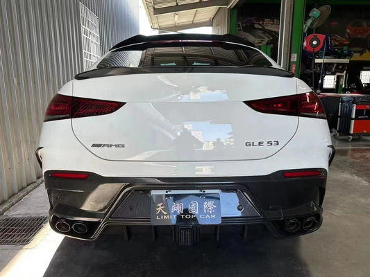 Pour Mercedes-Benz GLE Coupé Body Kit en fibres de carbone GLE Coupé MSY Style Fibre de carbone avant diffuseur de lèvres Spoiler Kit