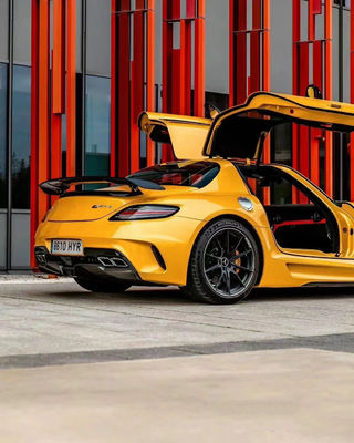 Pour Mercedes SLS R197 SLS Série Noire Modèle Avant et arrière Spoiler Hood