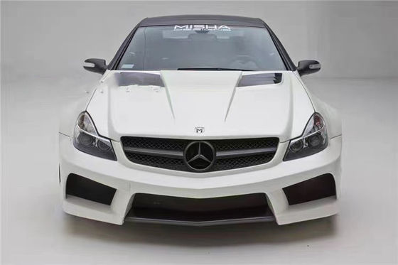 Pour Mercedes SL R230 Kit widebody SL R230 mis à niveau Misha style avant et arrière pare-chocs spoiler widebody Kit