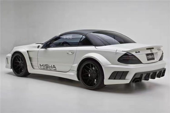 Pour Mercedes SL R230 Kit widebody SL R230 mis à niveau Misha style avant et arrière pare-chocs spoiler widebody Kit