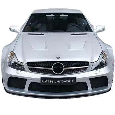 Pour Mercedes SL R230 Kit large SL R230 Modèle BS mis à niveau avant et arrière Spoiler pare-chocs large