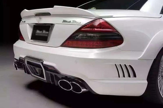 Pour Mercedes SL R230 Kit large SL R230 Upgraded WD Style Front et arrière Spoiler de pare-chocs large