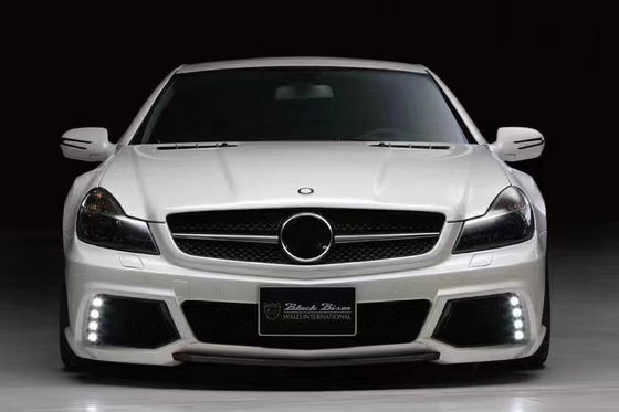 Pour Mercedes SL R230 Kit large SL R230 Upgraded WD Style Front et arrière Spoiler de pare-chocs large