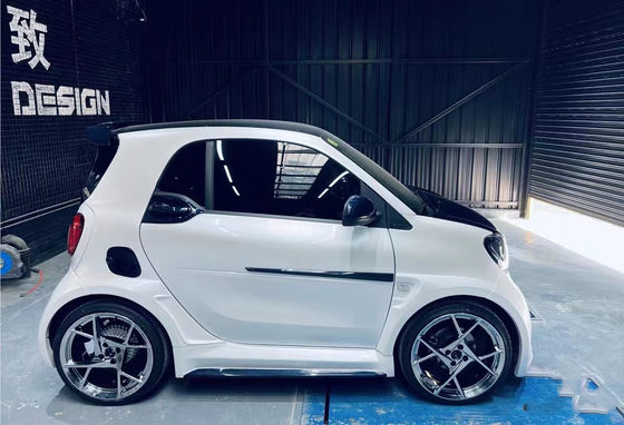 Pour Mercedes SMART Kit de carrosserie en fibre de carbone SMART améliore le kit de diffuseur de lèvres avant en fibre de carbone de style MSY