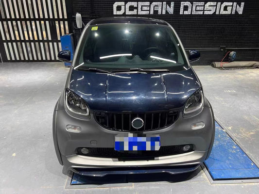 Pour Mercedes SMART Kit de carrosserie en fibre de carbone SMART améliore le kit de diffuseur de lèvres avant en fibre de carbone de style MSY