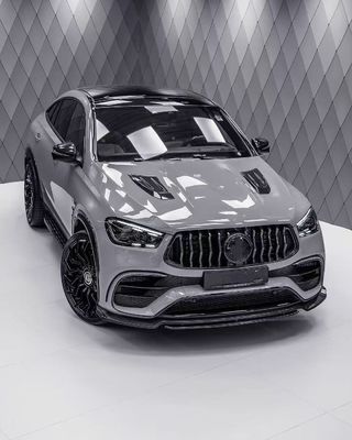 pour Mercedes-Benz GLE53 63Ccoupe Kit de carrosserie en fibre de carbone GLE53 63Ccoupe Diffuseur de lèvre avant en fibre de carbone Spoiler Kit large carrosserie
