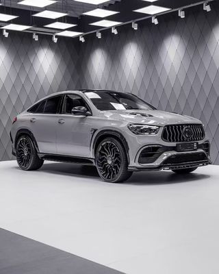 pour Mercedes-Benz GLE53 63Ccoupe Kit de carrosserie en fibre de carbone GLE53 63Ccoupe Diffuseur de lèvre avant en fibre de carbone Spoiler Kit large carrosserie