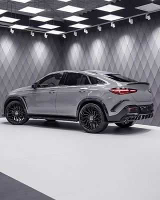 pour Mercedes-Benz GLE53 63Ccoupe Kit de carrosserie en fibre de carbone GLE53 63Ccoupe Diffuseur de lèvre avant en fibre de carbone Spoiler Kit large carrosserie