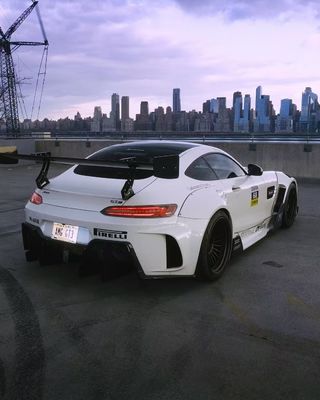 Pour Mercedes AMG GT Kit de widebody en fibres de carbone AMG GT mis à niveau CBE style avant Spoiler diffuseur de lèvres widebody