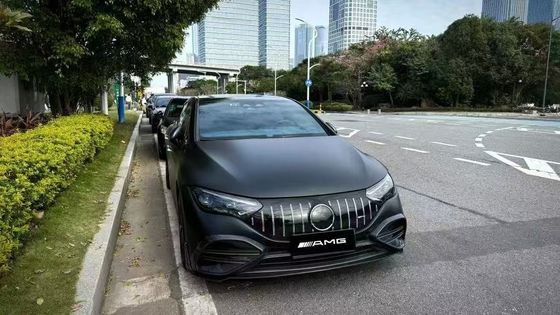 Pour Mercedes EQE Kit de carrosserie en fibres de carbone EQE Upgrade BS Style Kit de carrosserie en fibres de carbone à lèvres avant diffuseur de spoiler